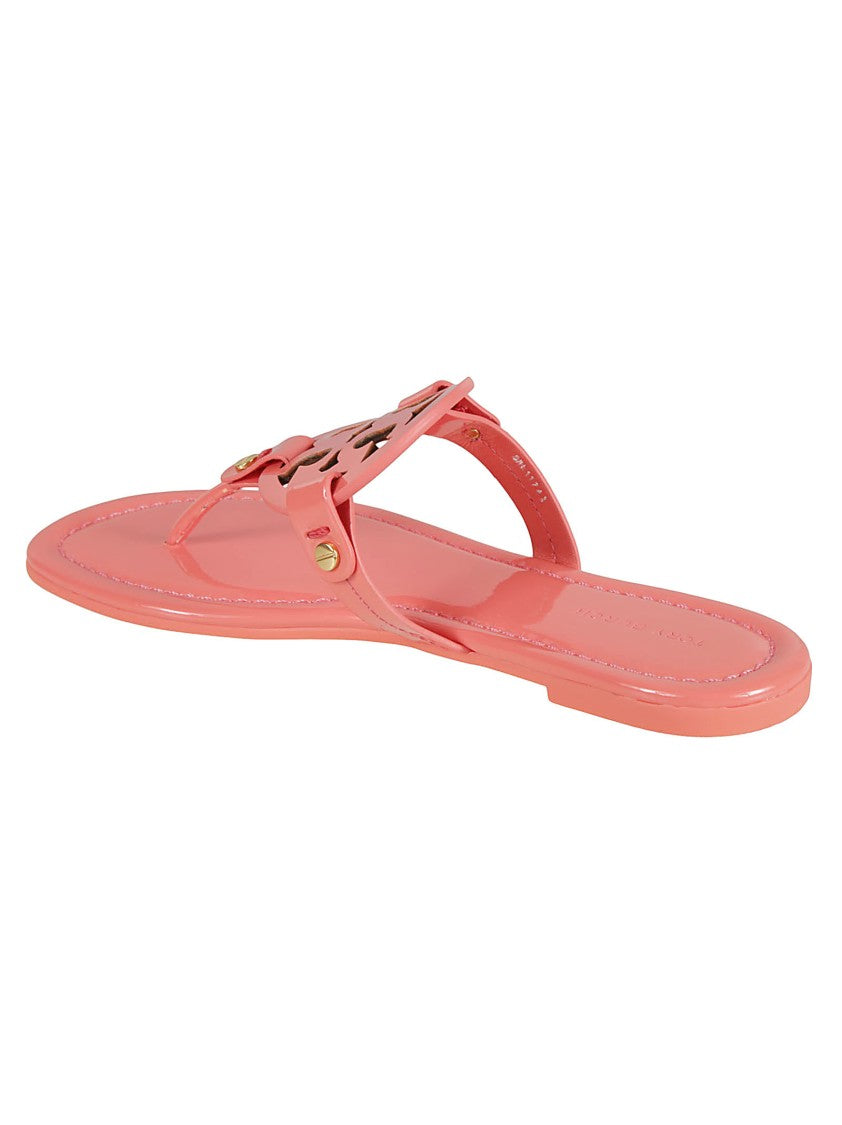 Tory Burch Minimalist Thong Sandals With Logo Embellishment