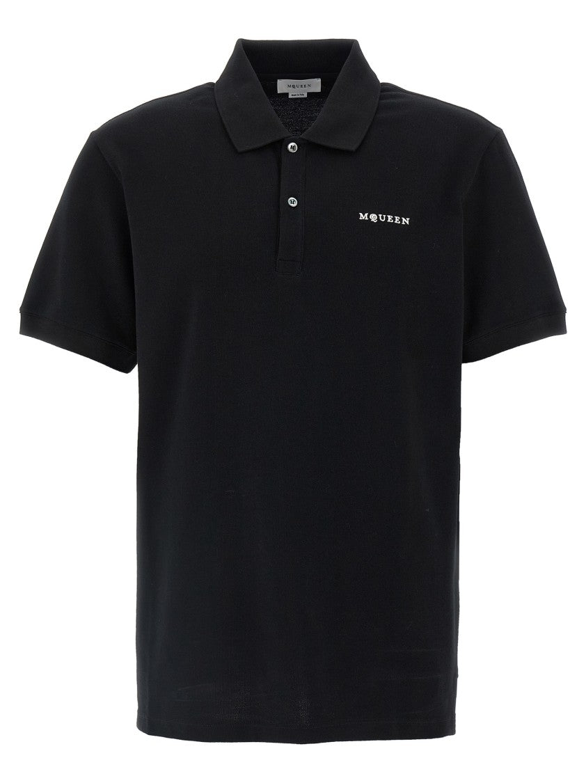 Mcqueen Logo Embroidery Polo Shirt