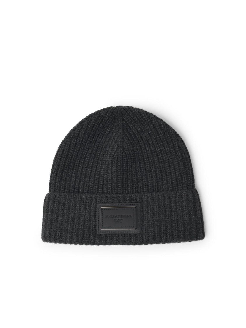 Dolce & Gabbana Grey Cashmere Beanie