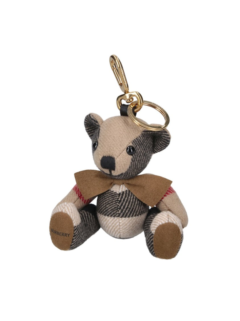 Burberry Check Pattern Teddy Bear Keychain
