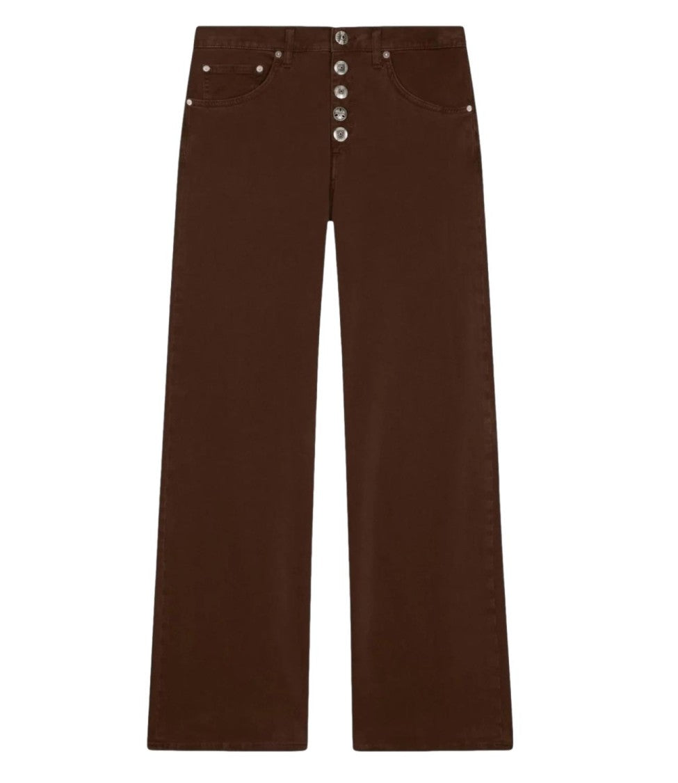 Dondup Straight-Leg Trousers With Unique Button Fly