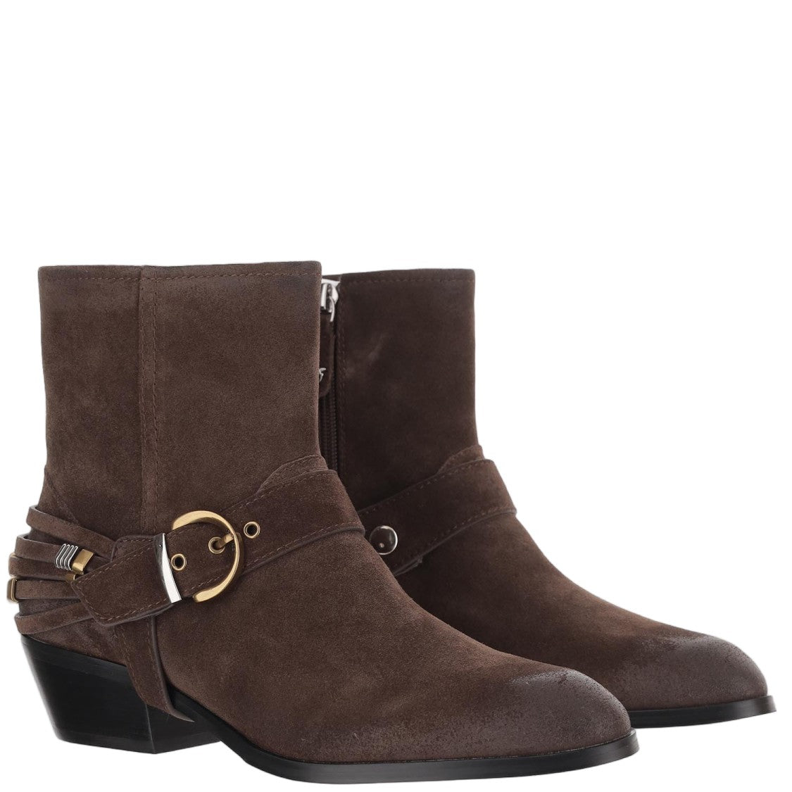 Pinko Dark Brown Jane 07 Suede Boots