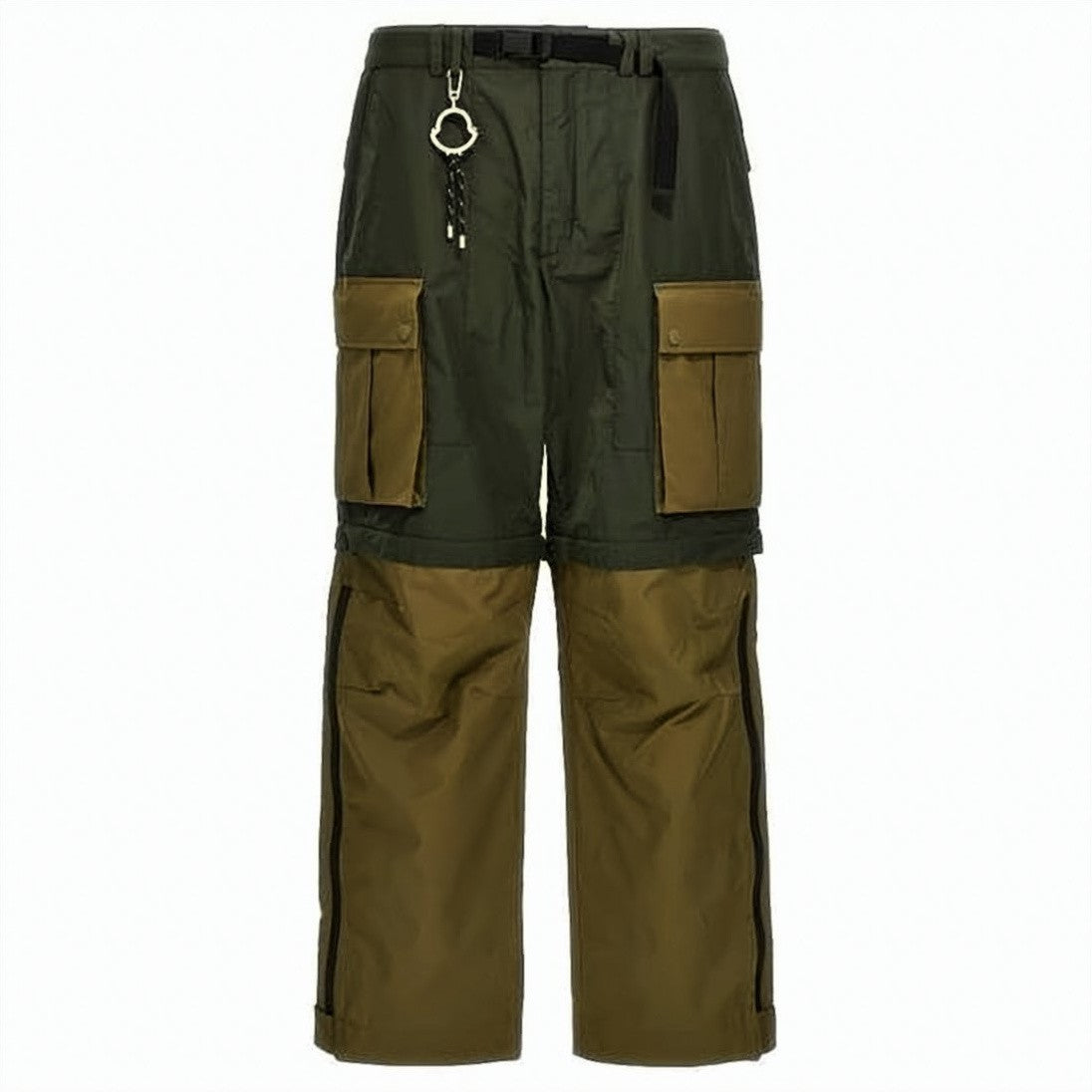 Moncler Two-Tone Cargo Pants With Adjustable Belt