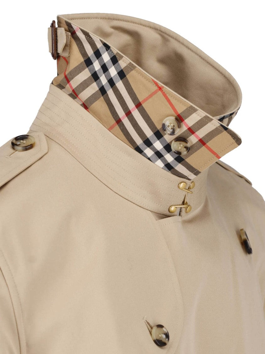 Burberry Beige The Kensington Cotton Gabardine Trench Coat