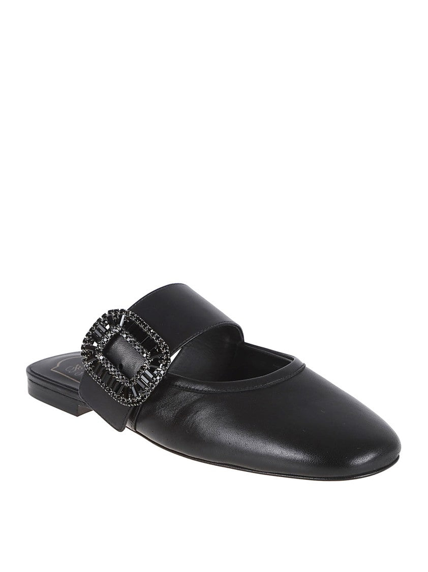Roger Vivier Pointed Toe Slip-On Sandals