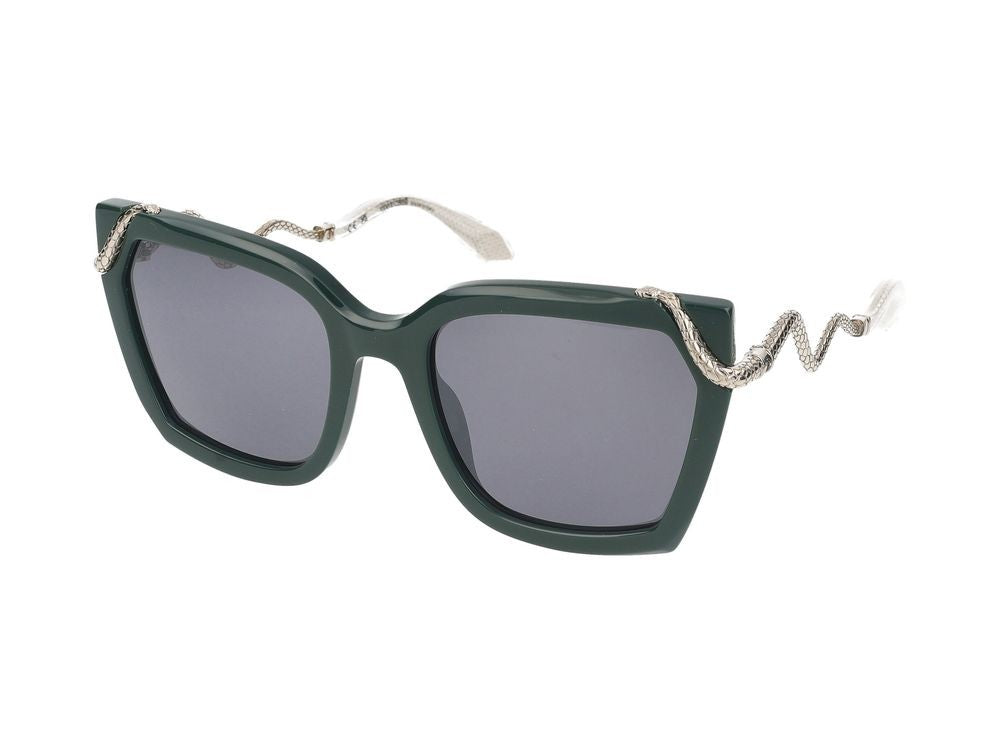 Roberto Cavalli Sunglasses Src034m D80x Shiny Turquoise 56/21/140