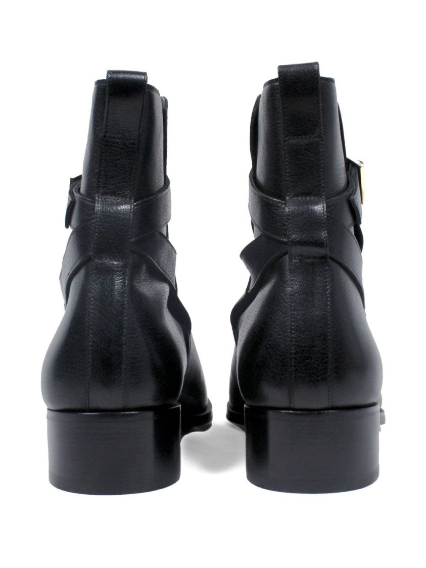 Tom Ford Polished Black Boots With Classic Silhouette