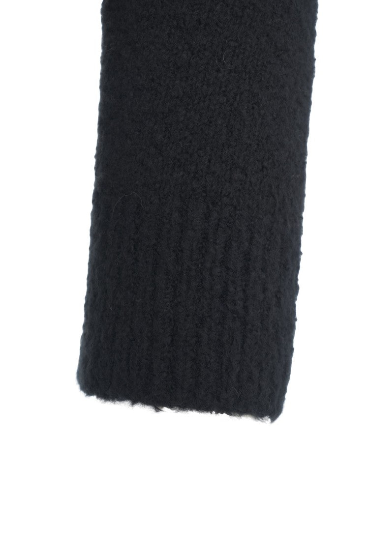 Roberto Collina High Collar Knit Sweater With Ribbed Cuffs