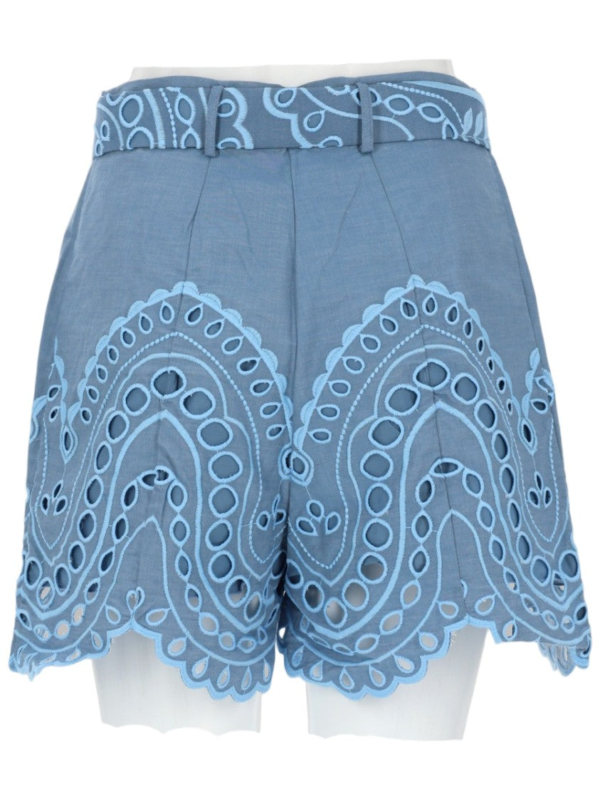 Charo Ruiz Ibiza Dune High Waisted Scalloped Shorts
