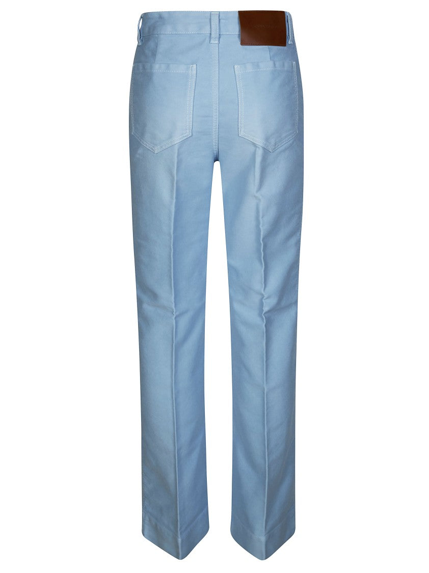 Victoria Beckham Straight-Leg Jeans With Mid-Rise Waist And Pastel Finish