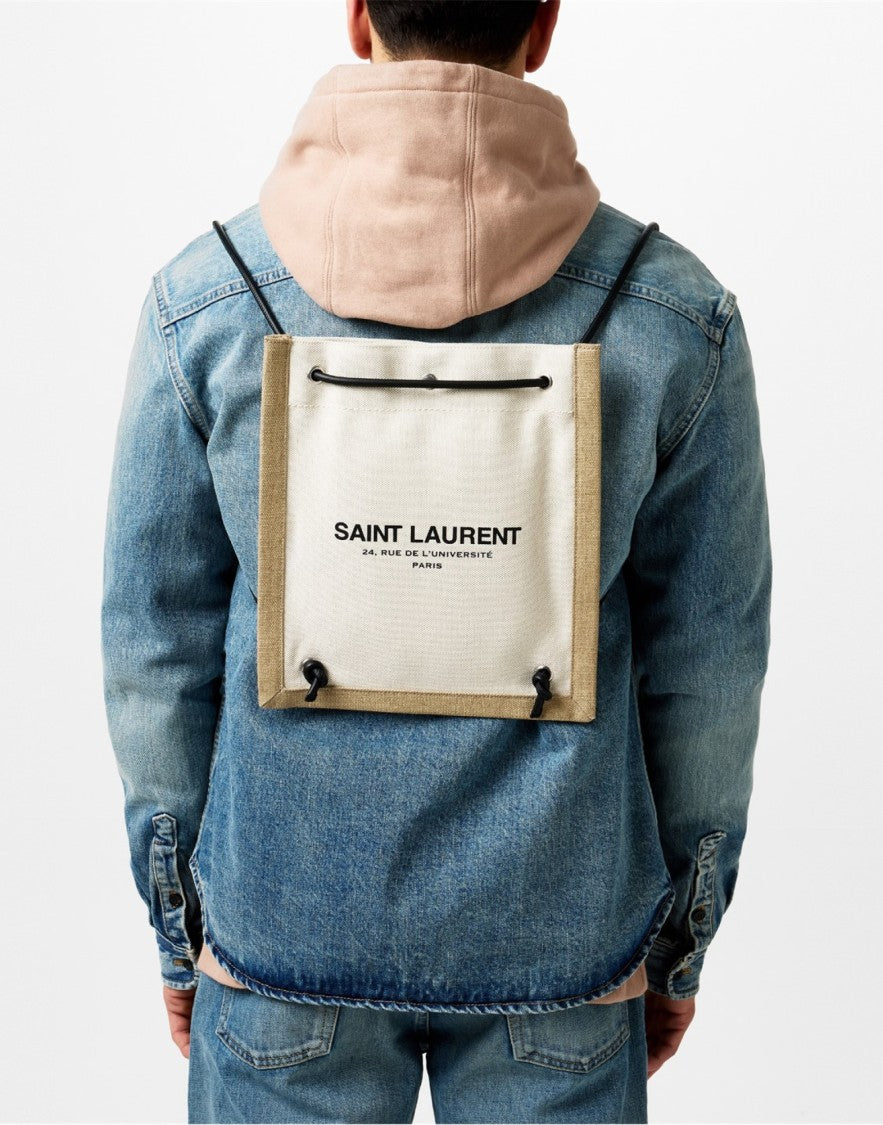 Saint Laurent Universite Logo Flat Crossbody Bag