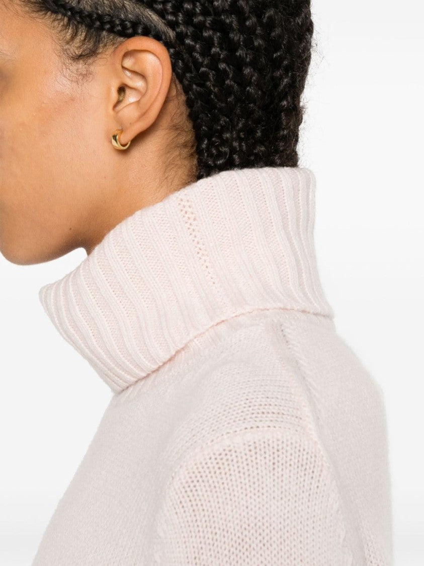 Allude Light Pink Wool Sweater