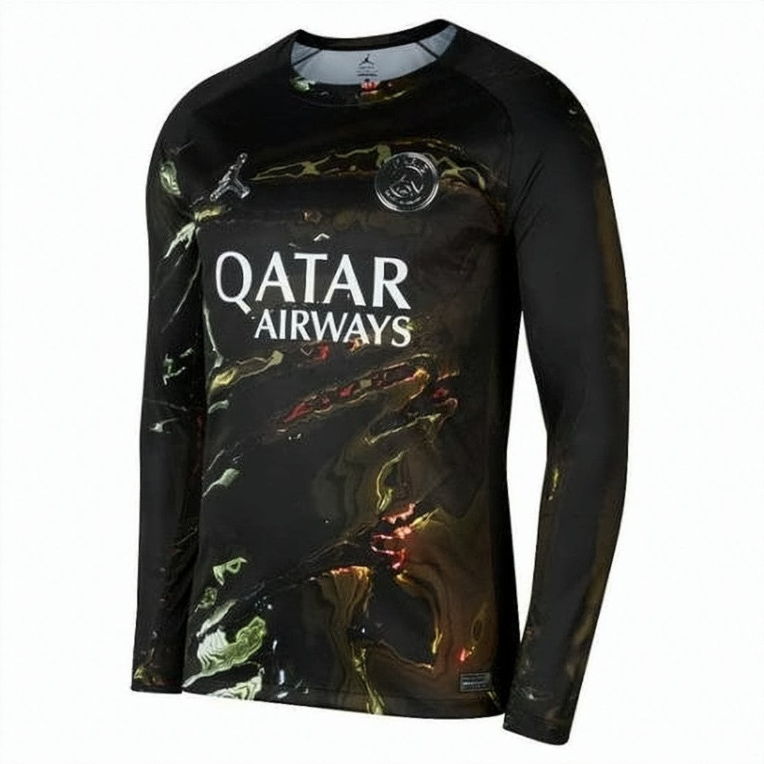 Nike Long-Sleeve Training Shirt With Abstract Glossy Pattern