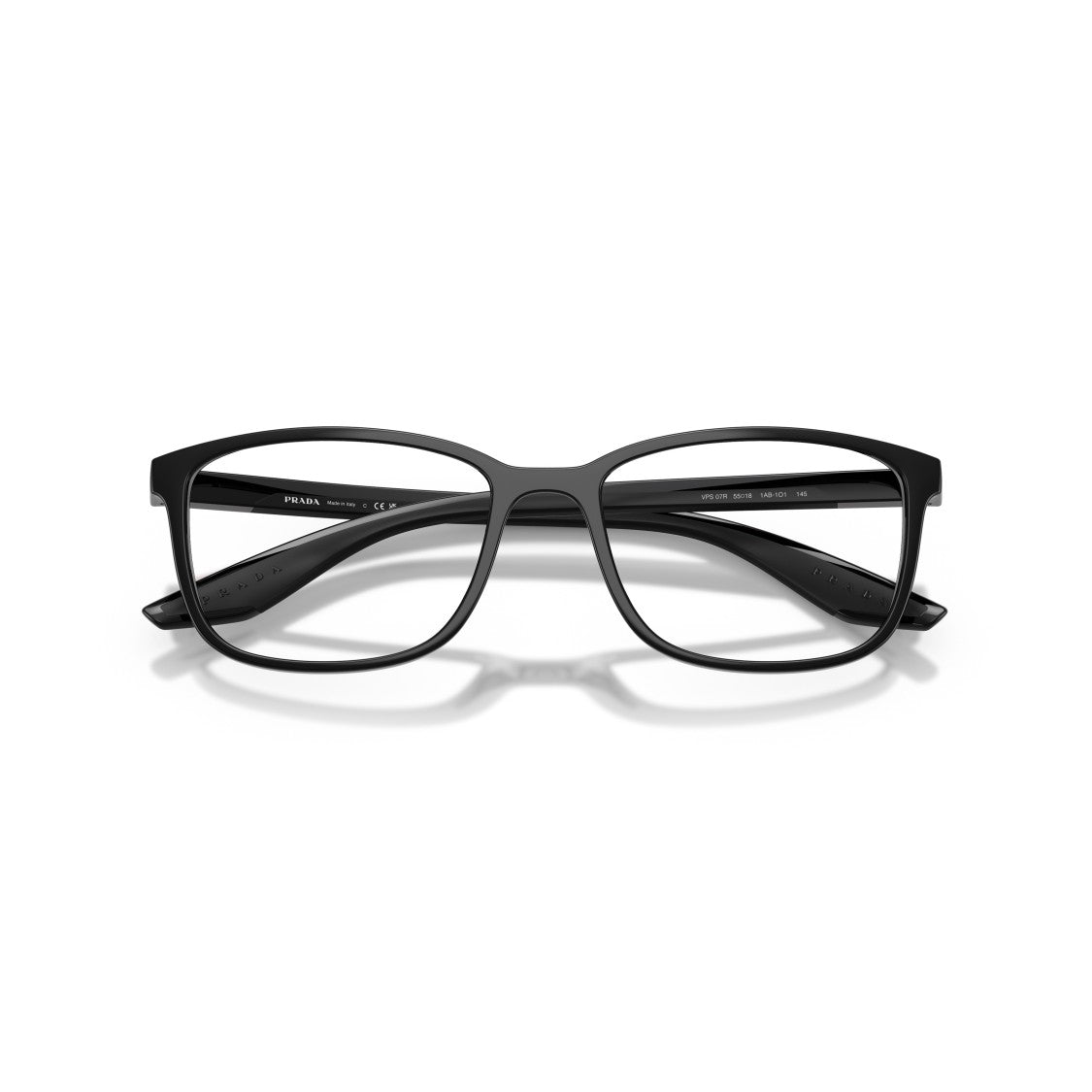 Prada Linea Rossa 0Ps 07Rv Rectangular Black Sunglasses
