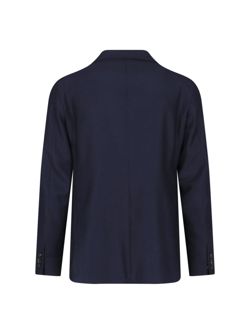 Tagliatore Single-Breasted Blazer – Blue