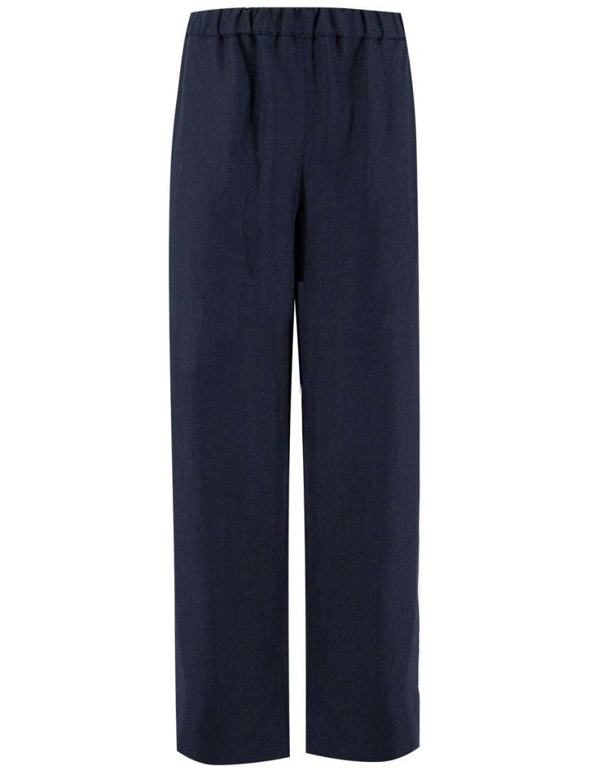 Fabiana Filippi Fluid Black Viscose Jogging Trousers