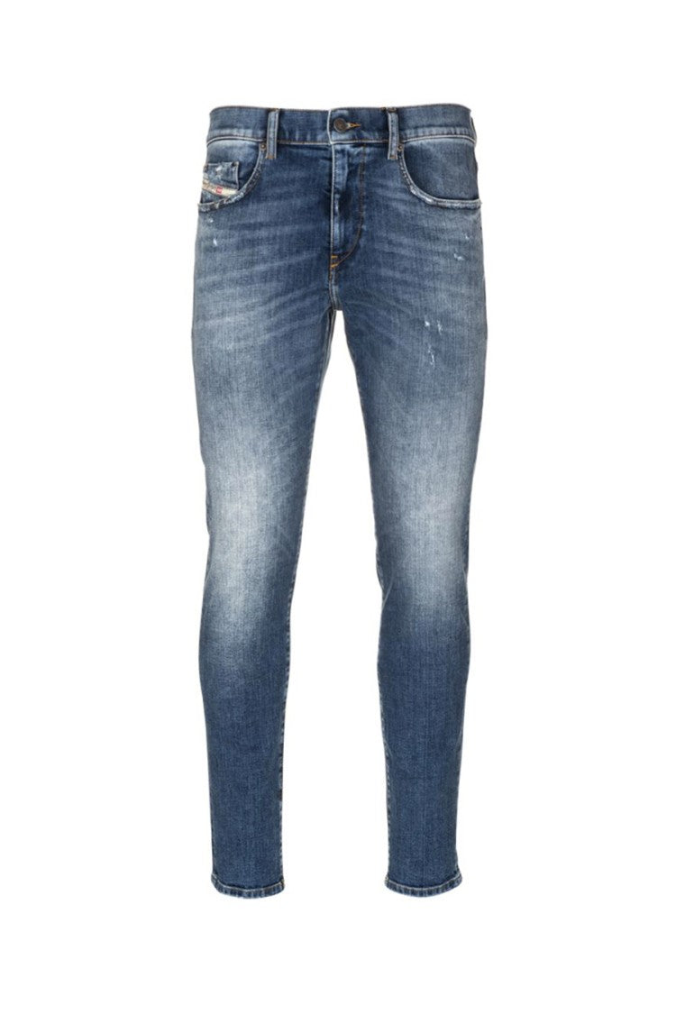 Diesel Distressed Slim Fit Denim Five-Pocket Jeans