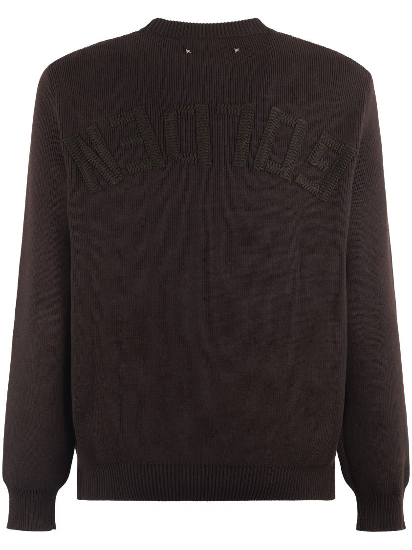 Golden Goose Regular Fit Organic Cotton Knit Sweater