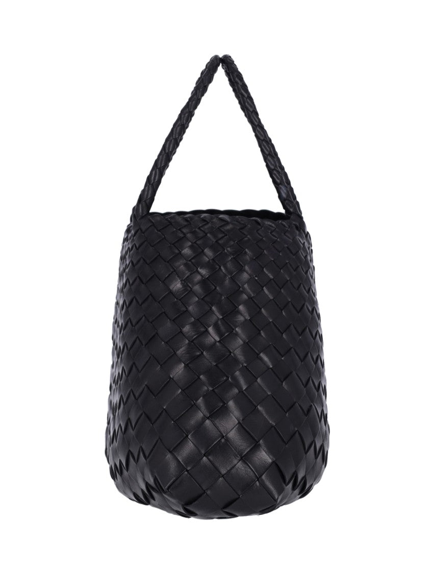 Dragon Diffusion "Santa Croce" Small Tote Bag – Black
