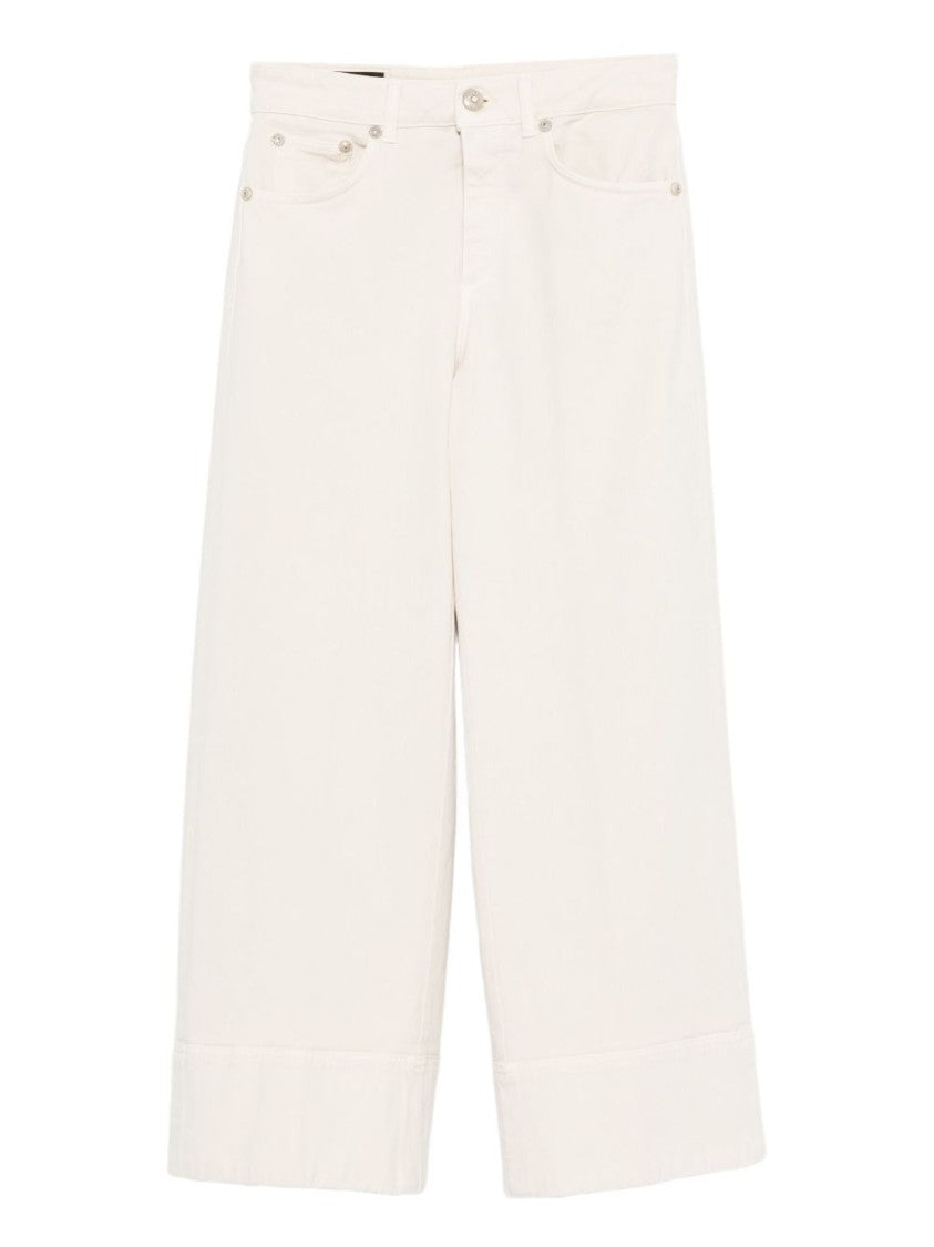 Dondup Cropped Wide-Leg Jeans With Cuffed Hem