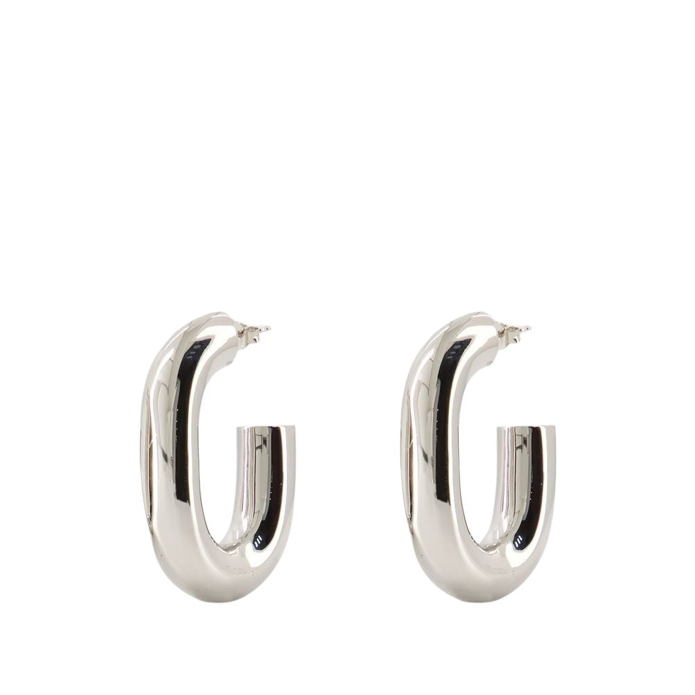 Rabanne Xl Link Earrings - Brass - Silver