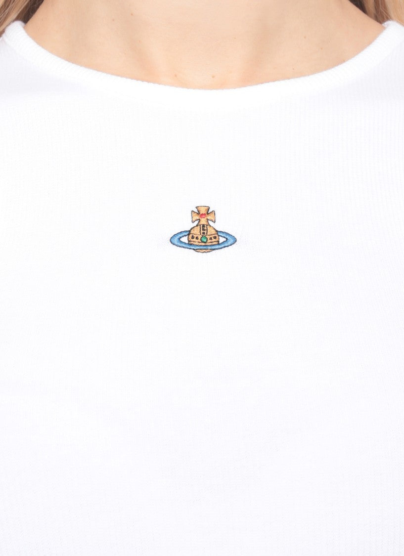 Vivienne Westwood White 90S Orb Logo Tank Top