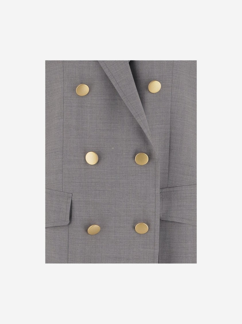 Tagliatore Sleeveless Double-Breasted Coat