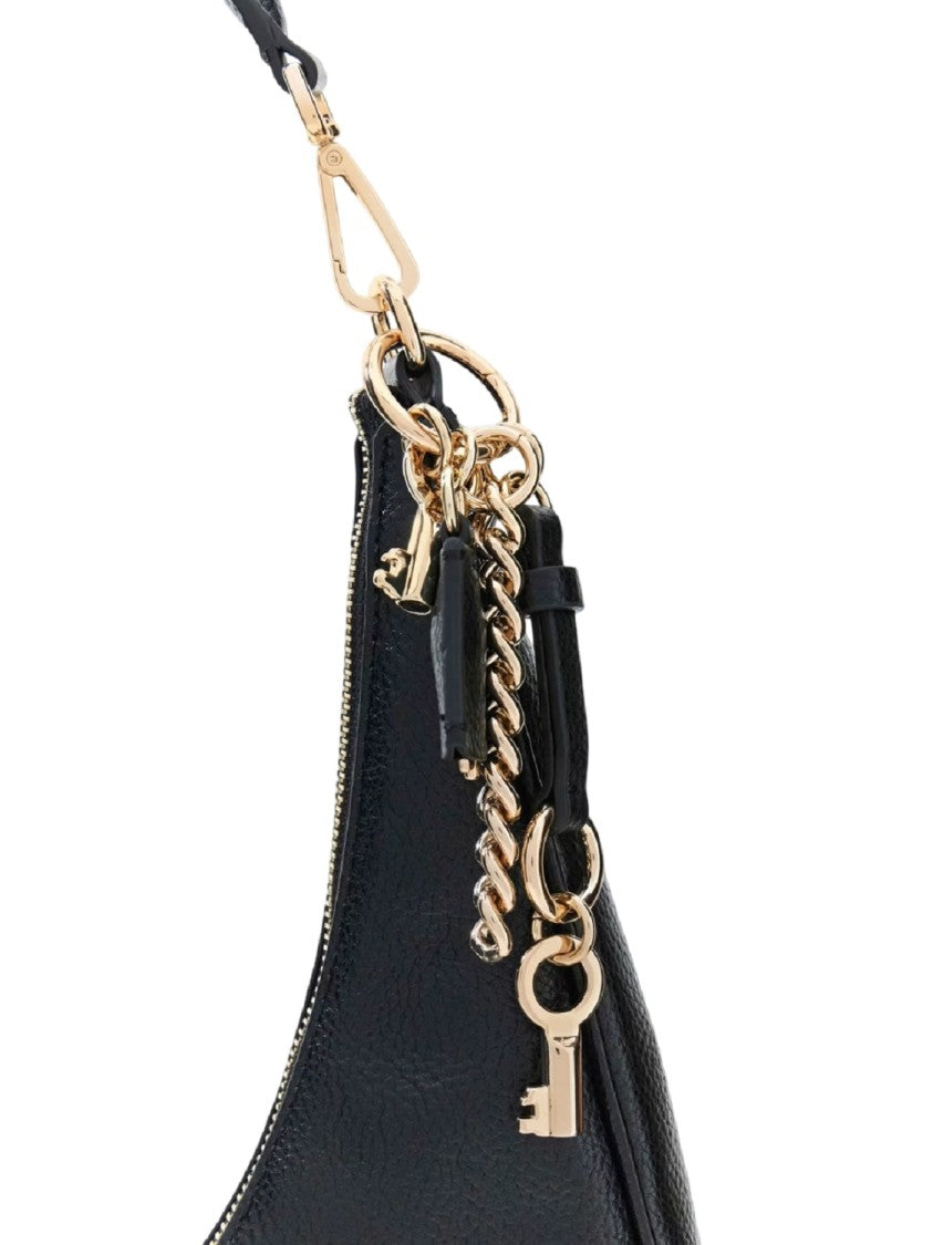 Guess Faux Leather Zip Shoulder Bag