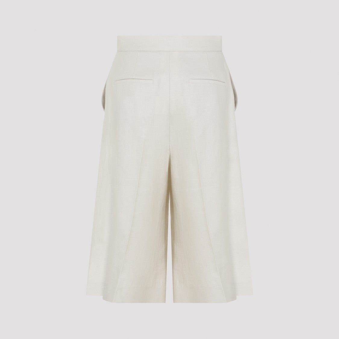 Max Mara High-Waist Linen Bermuda Shorts