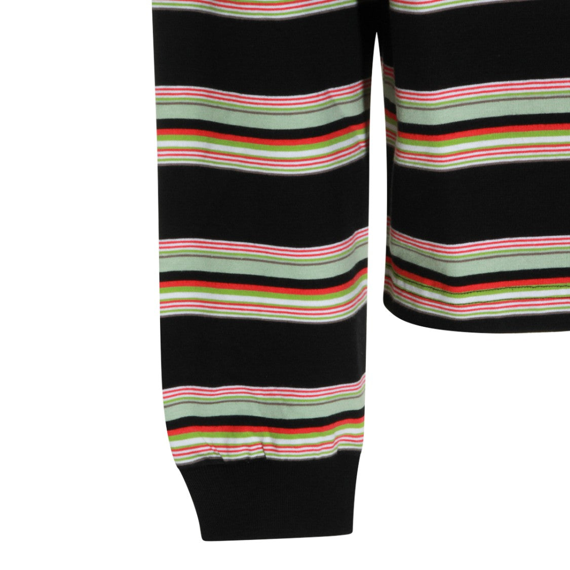 Marni Multicolor Cotton Striped Motif Polo Shirt