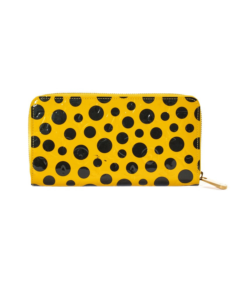 Louis Vuitton X Ya Yellow Polka Dot Patent Zippy Wallet