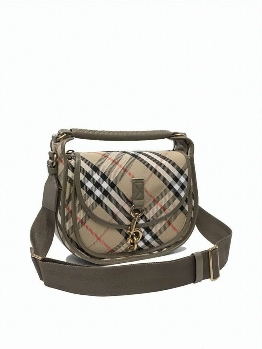 Burberry Check Pattern Shoulder Bag