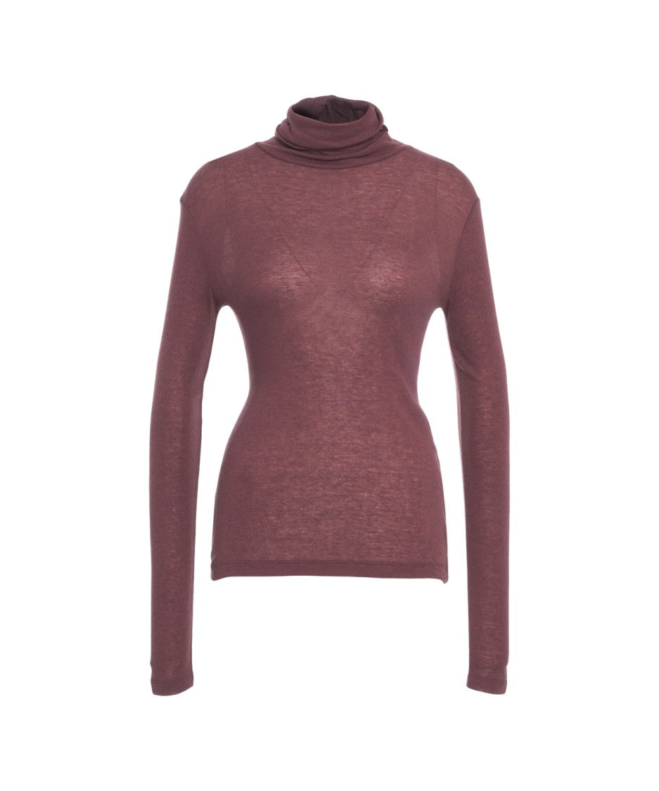 Closed Slim-Fit Turtleneck Sweater With High Neck Design