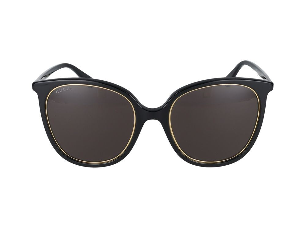 Gucci Black Gg1076s Acetate Cat-Eye Sunglasses