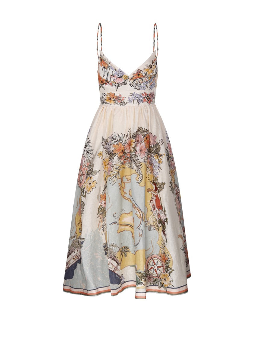 Zimmermann Tallow Tucked Bodice Dress
