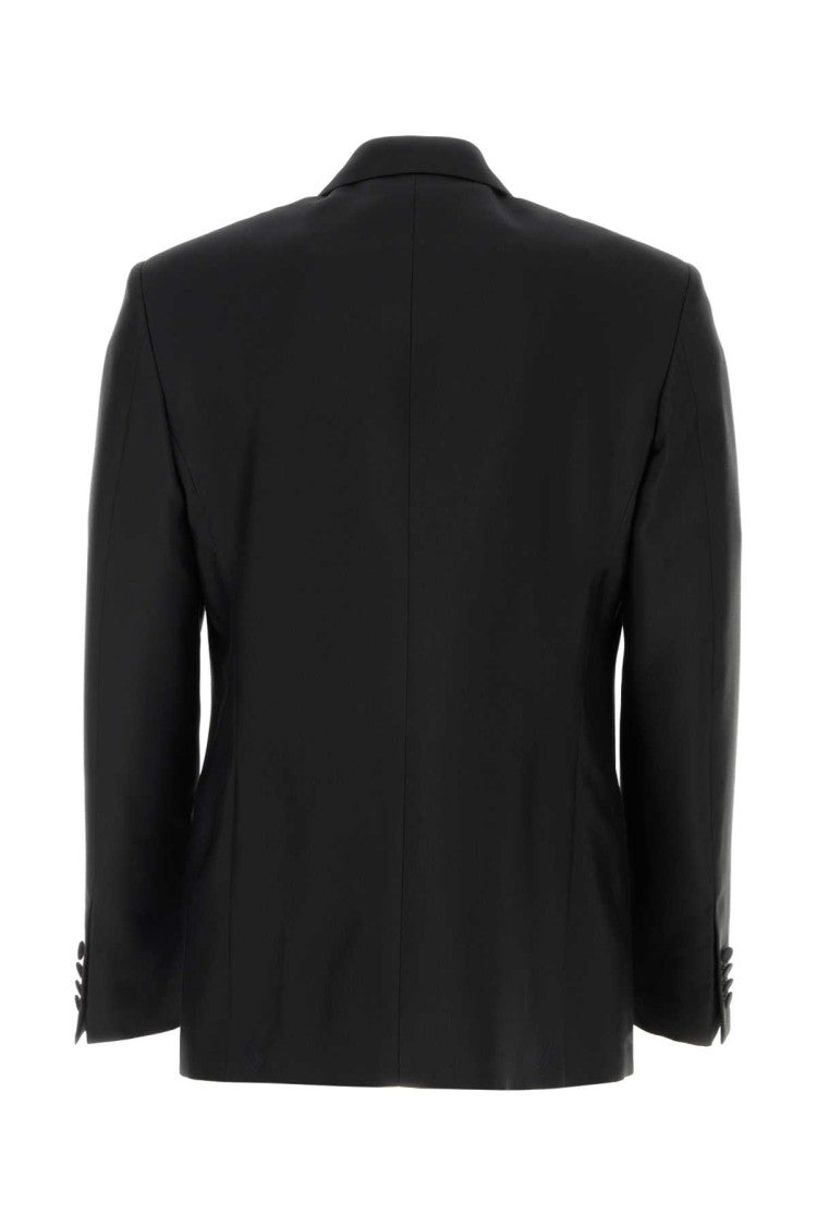 Burberry Black Wool Blend Blazer
