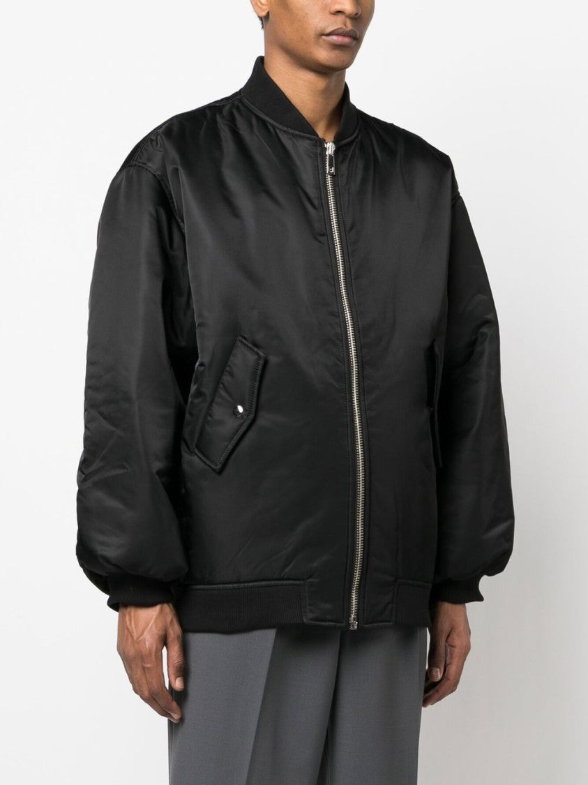 The Frankie Shop Boxy Oversized Jacket With Puffed Sleeves