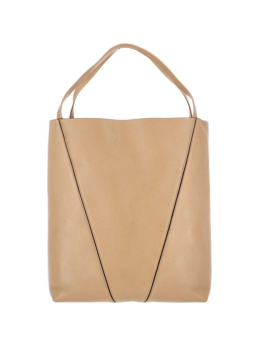 Chloé "Spin" Large Tote Bag – Beige