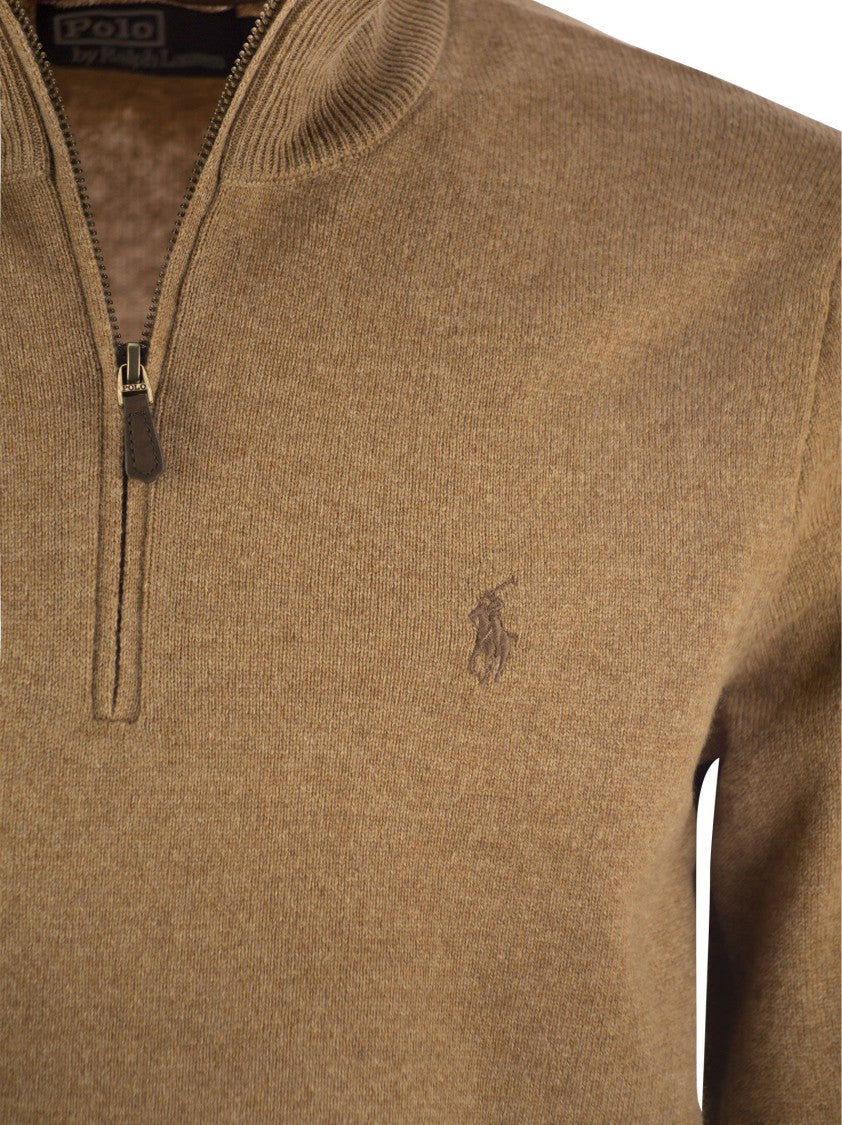 Polo Ralph Lauren Wool Pullover With Half Zip