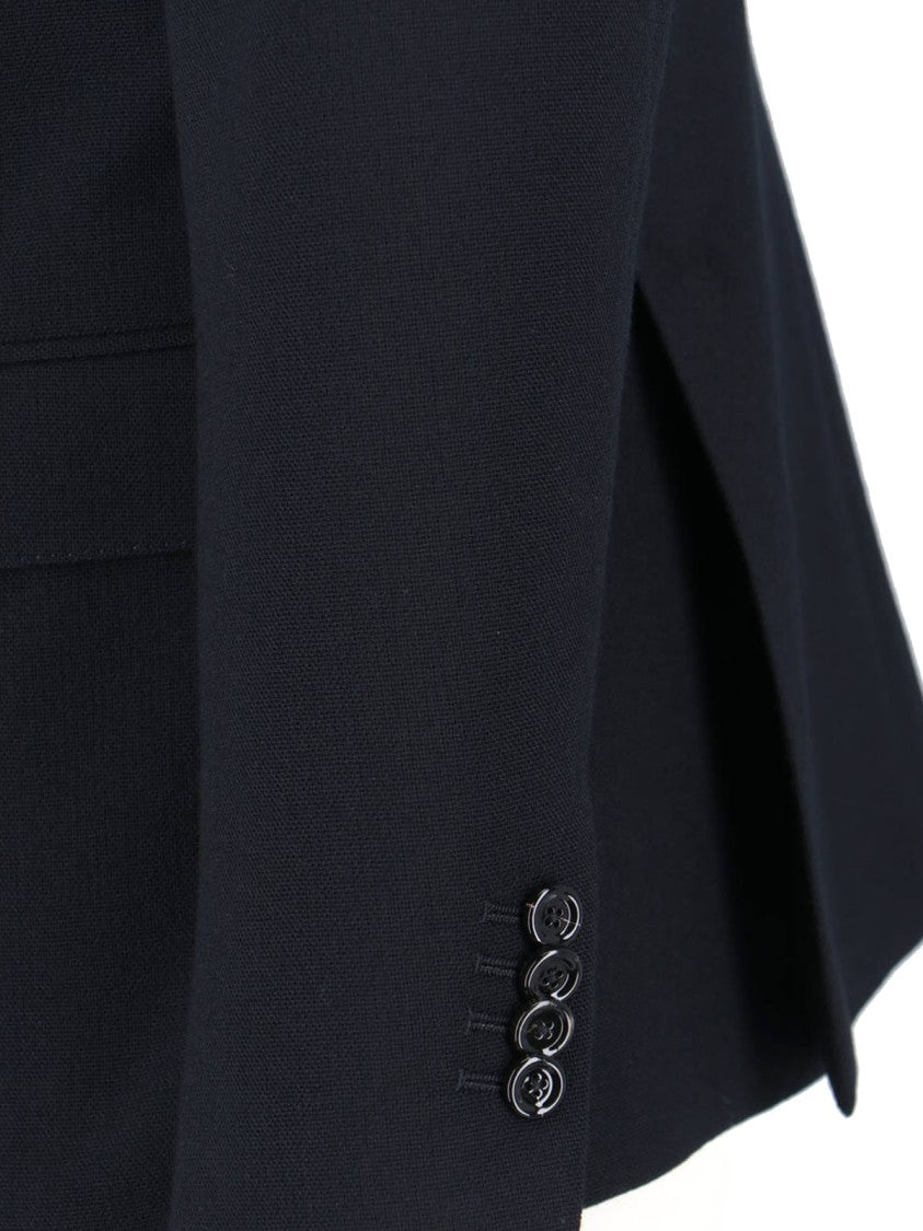 Lardini Double-Breasted Blazer Black