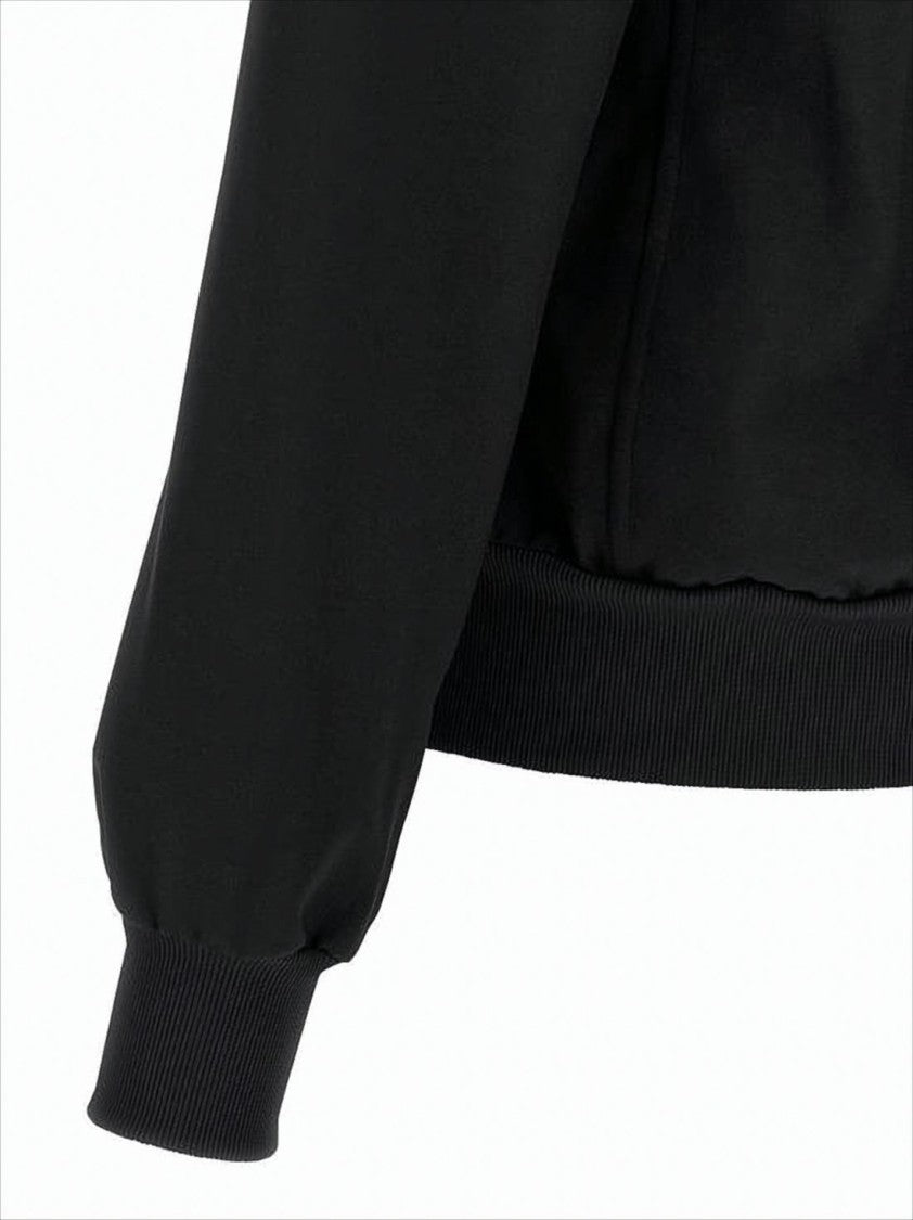 Y-3 High Collar Black Polyester Jacket