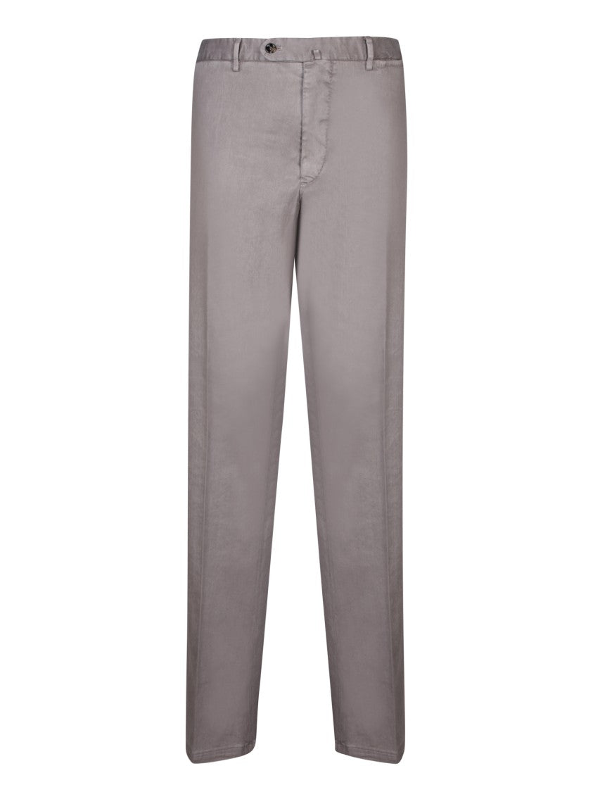Dell'oglio Linen-Cotton Blend Trousers With Fit And Classic Design