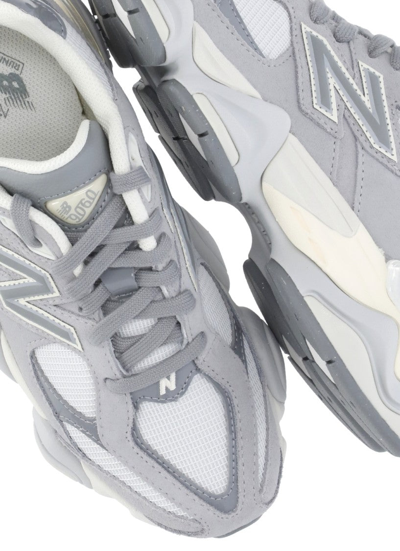 New Balance Grey Rounded Toe Cushioned Sole Low-Top Sneakers