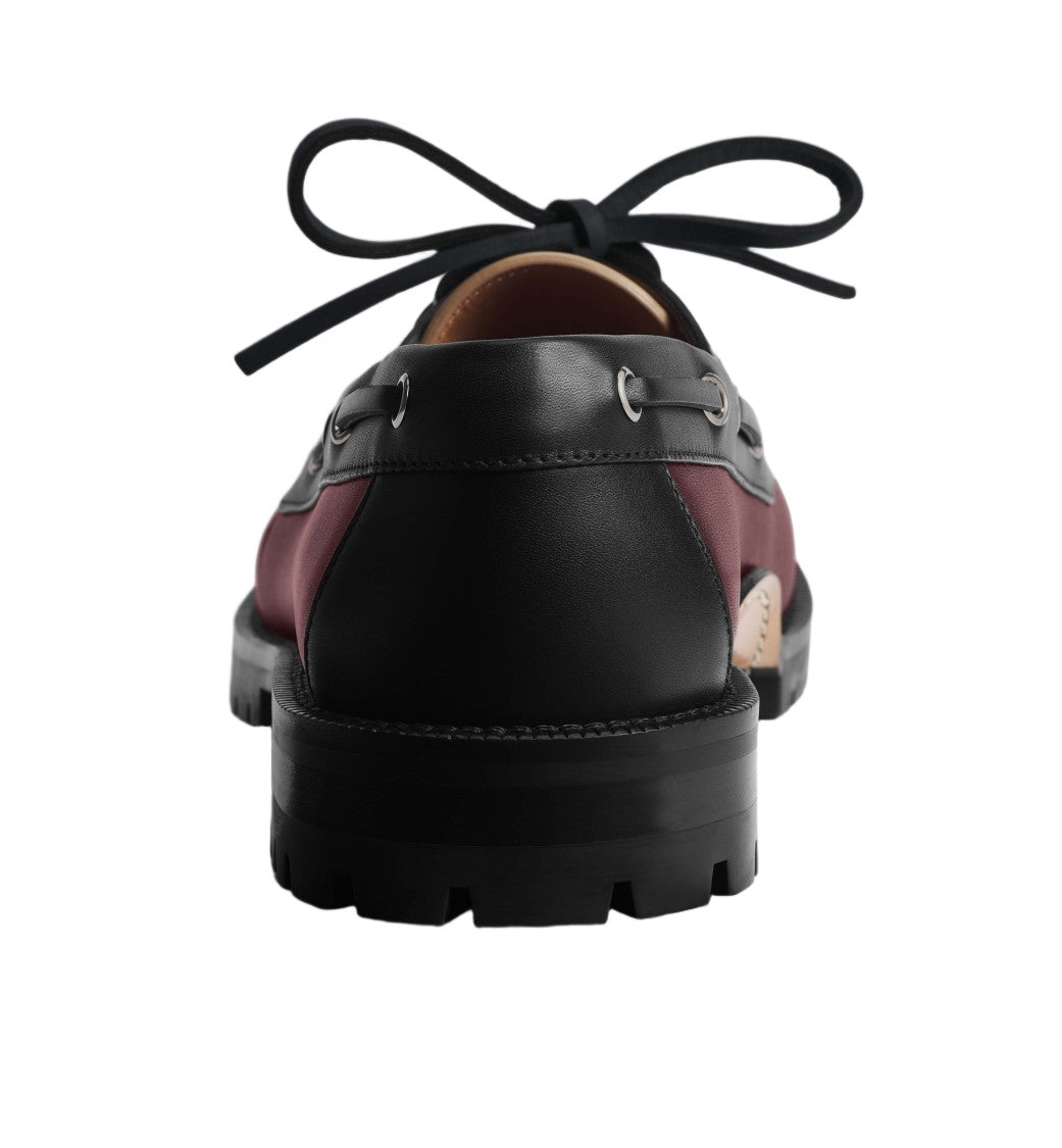 Christian Dior Tri-Color Rugged Sole Polished Lace-Up Shoes