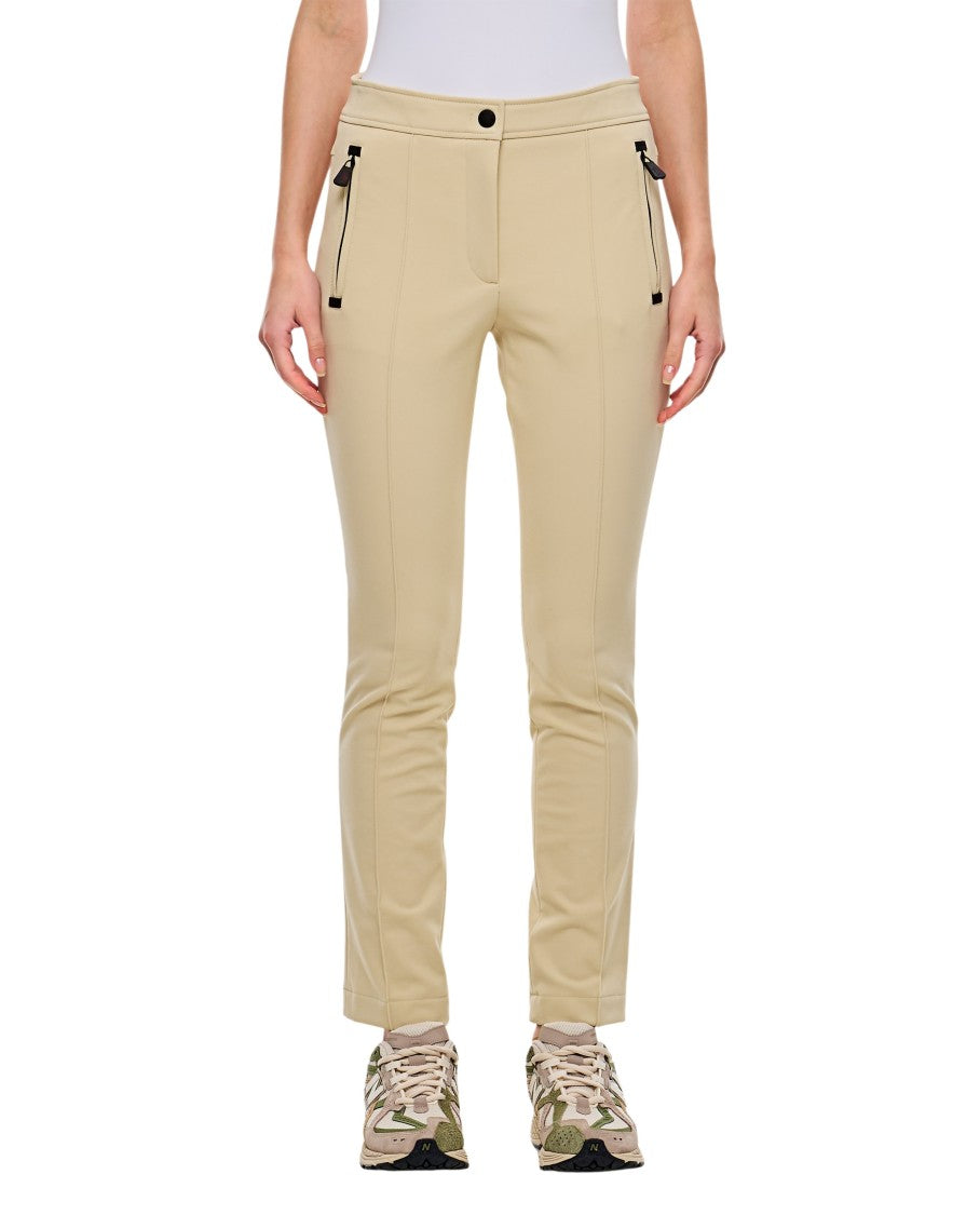 Moncler Grenoble Slim Fit Trousers With Frontal Pleats