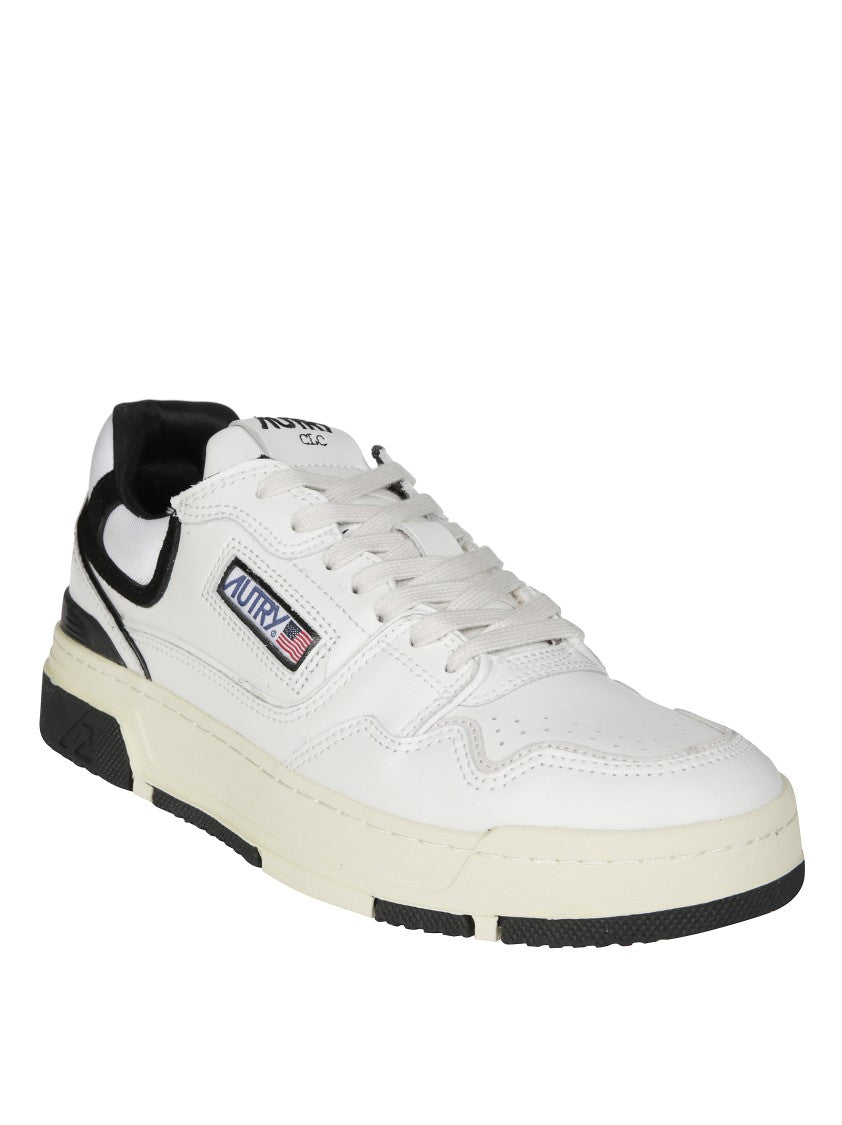 Autry White Cic Low Black Accents Sneakers