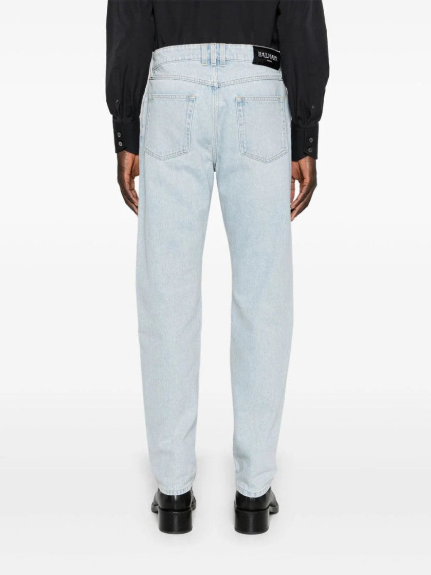 Balmain Mid-Rise Straight Jeans