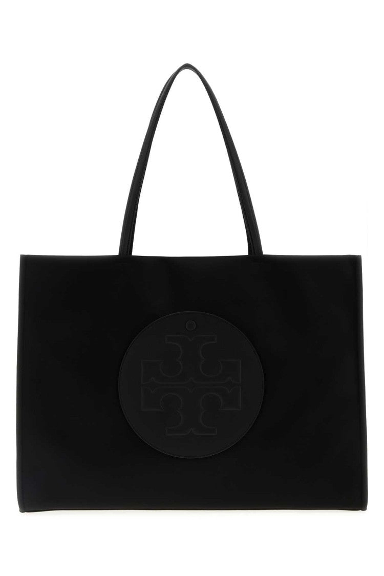 Tory Burch Black Nylon Ella Shopping Bag