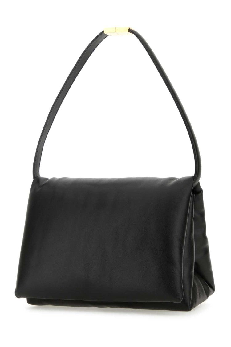 Marni Black Leather Shoulder Bag