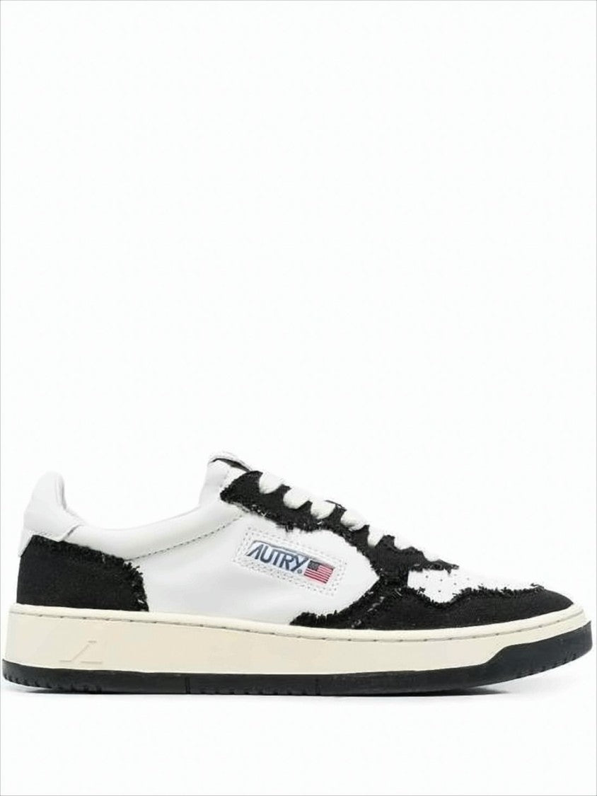 Autry Low-Top Sneakers With Textured Panels And Classic Silhouette